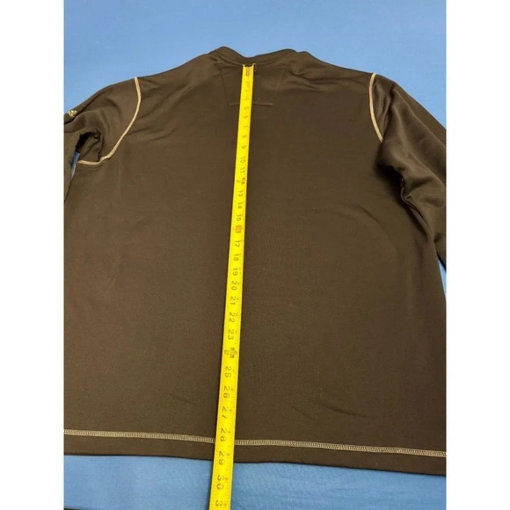 Adidas Golf XL Black Quarter Zip Pullover‎ Long Sleeve Shirt Men's Athletic Top